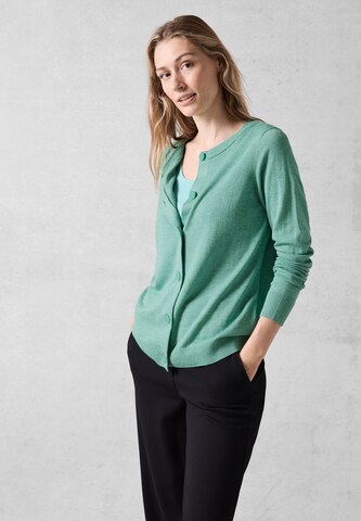 CECIL Knit Cardigan in Green: front