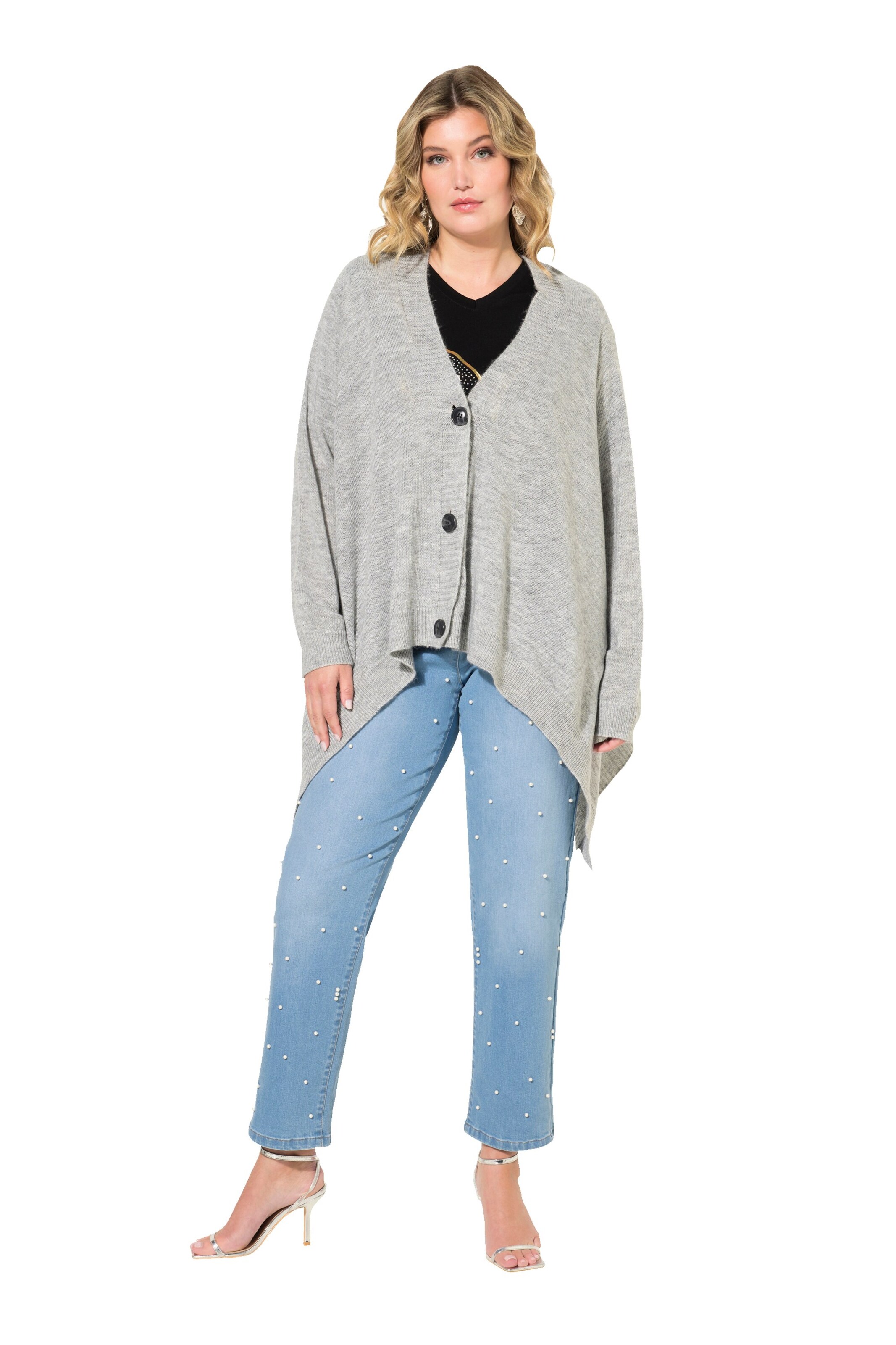 MIAMODA Strickjacke in Grau