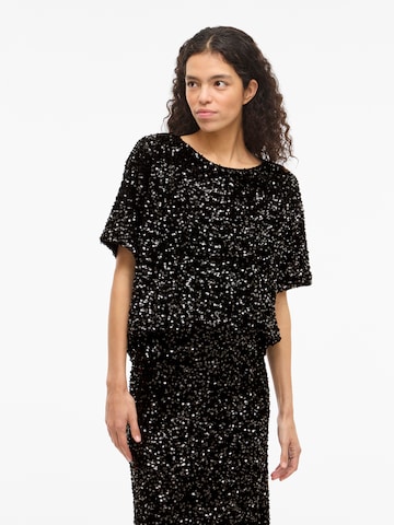 Chemisier 'VIFAITH' VILA en noir : devant