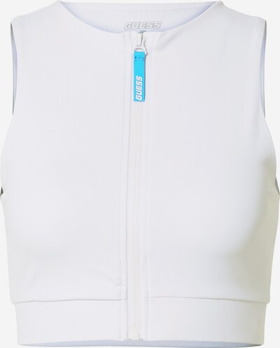 GUESS Top desportivo em azul claro / branco, Vista do produto