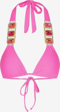 Moda Minx Kolmio Bikinitoppi 'Boujee' värissä vaaleanpunainen: edessä