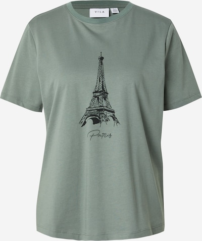 VILA T-Shirt 'ANNA' in grün / schwarz, Produktansicht