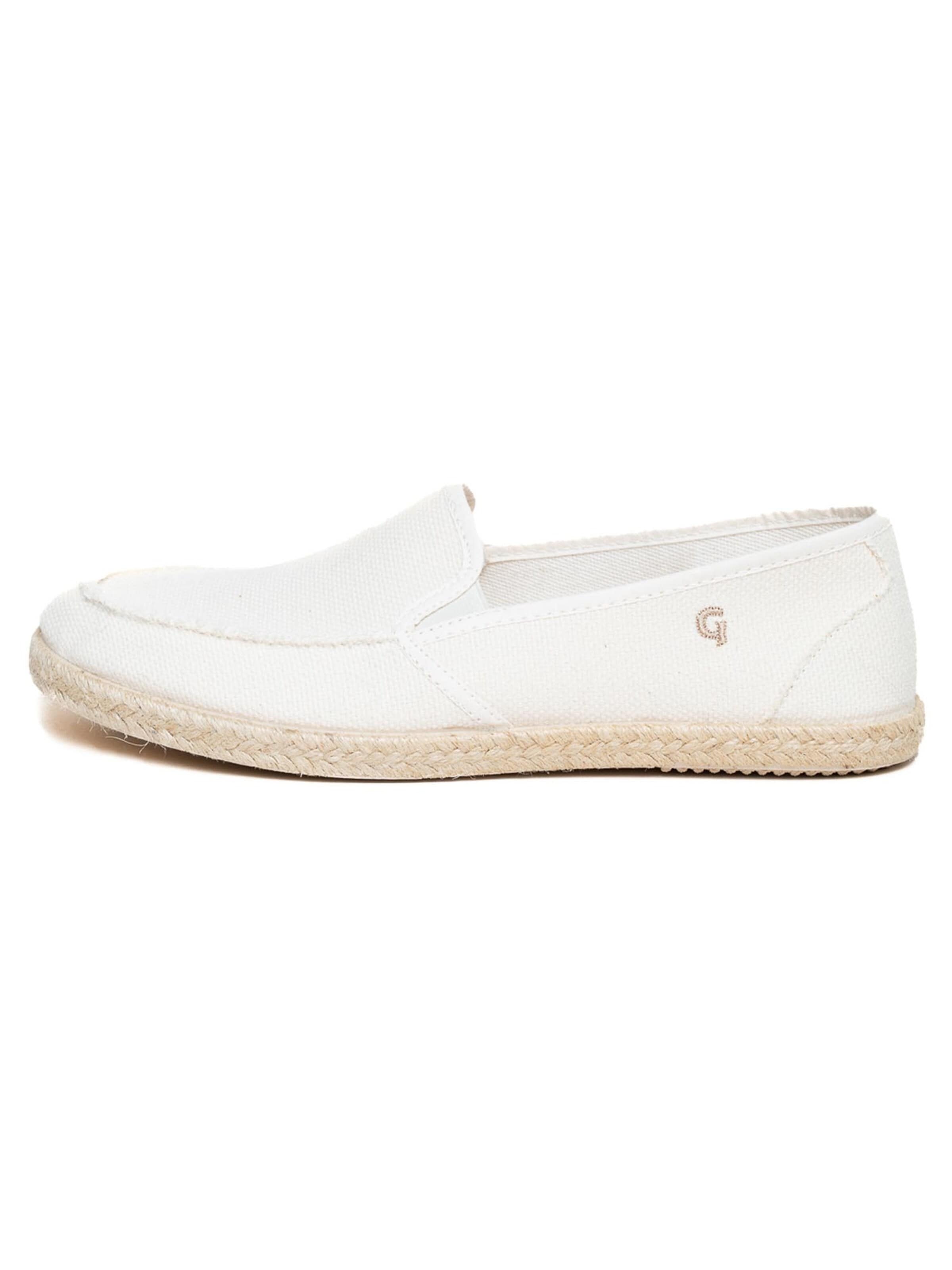Gottstein Mocassins 'Camping Linen Sailor' in Beige: voorkant