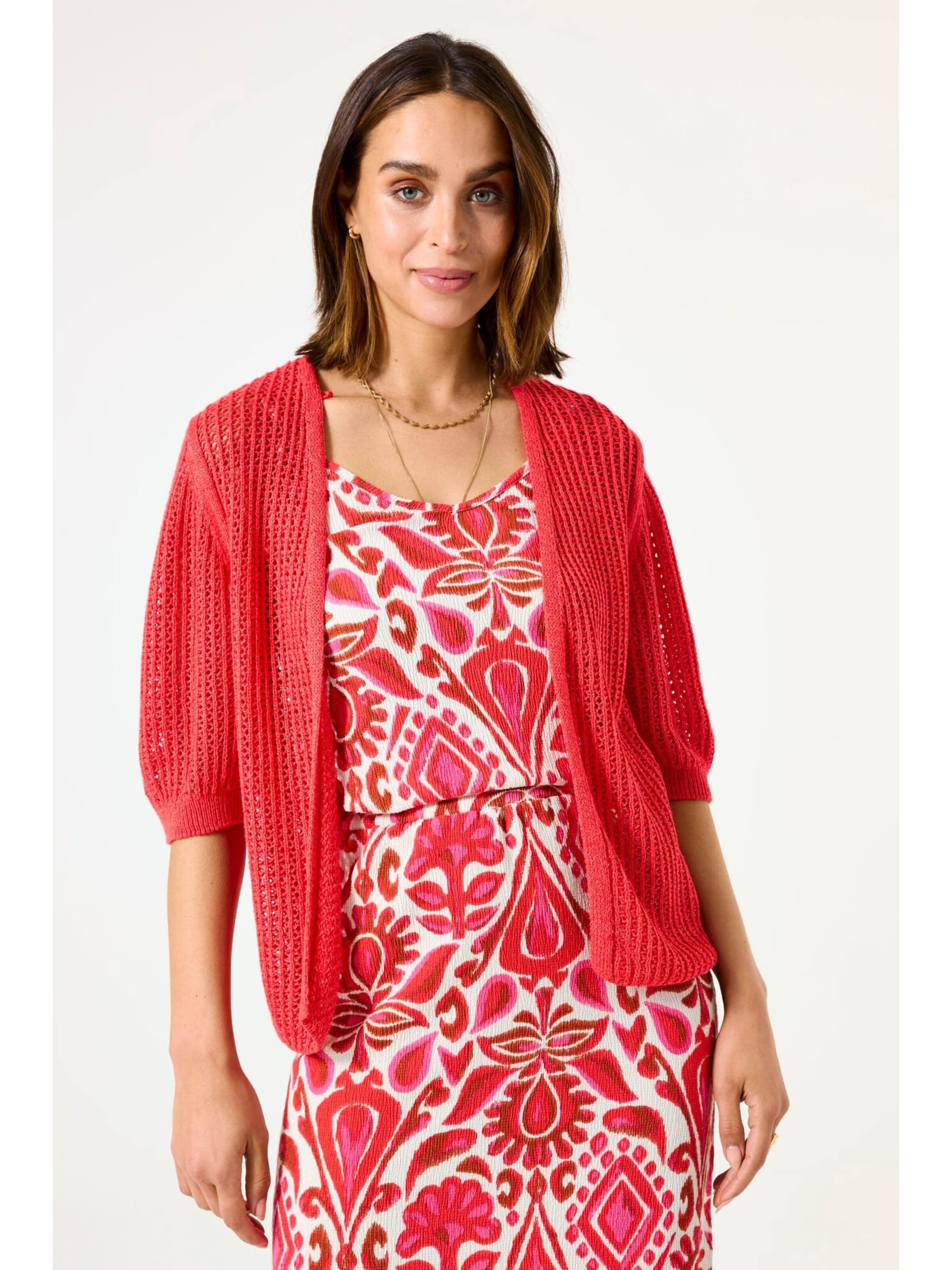GARCIA Knit cardigan in Red