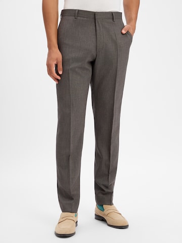 Regular Pantalon à plis 'H-Leon-MM-C-NF' BOSS en gris : devant