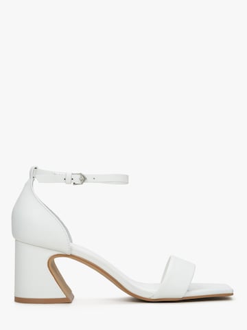 Estro Sandaal '658004' in Wit: voorkant