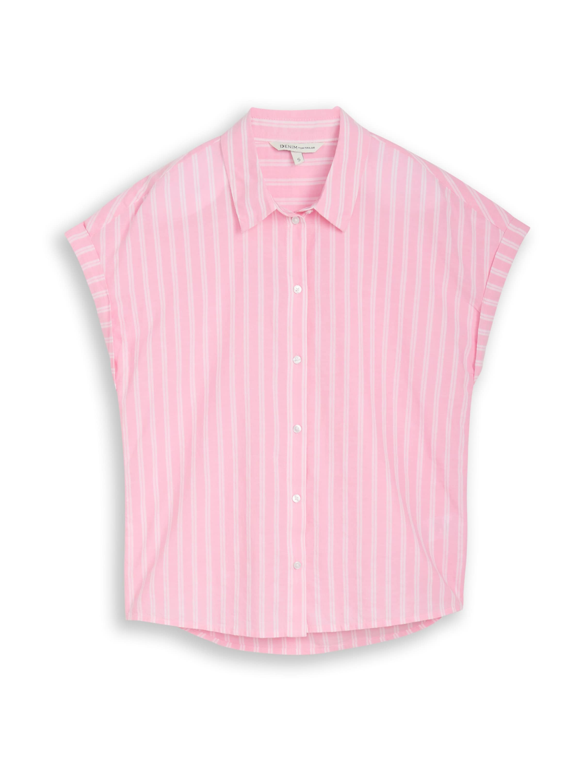 TOM TAILOR DENIM Blouse in Pink: front