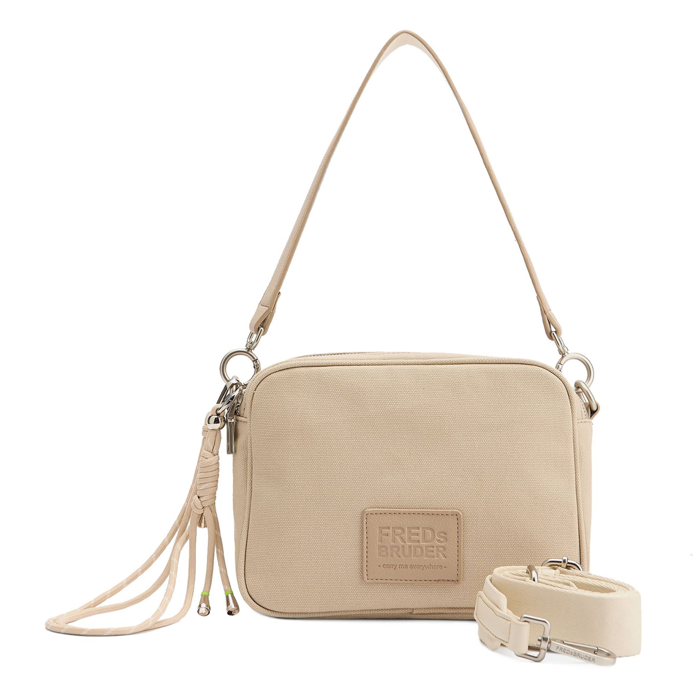 FREDsBRUDER Schoudertas 'Carry Me Everywhere' in Beige: voorkant