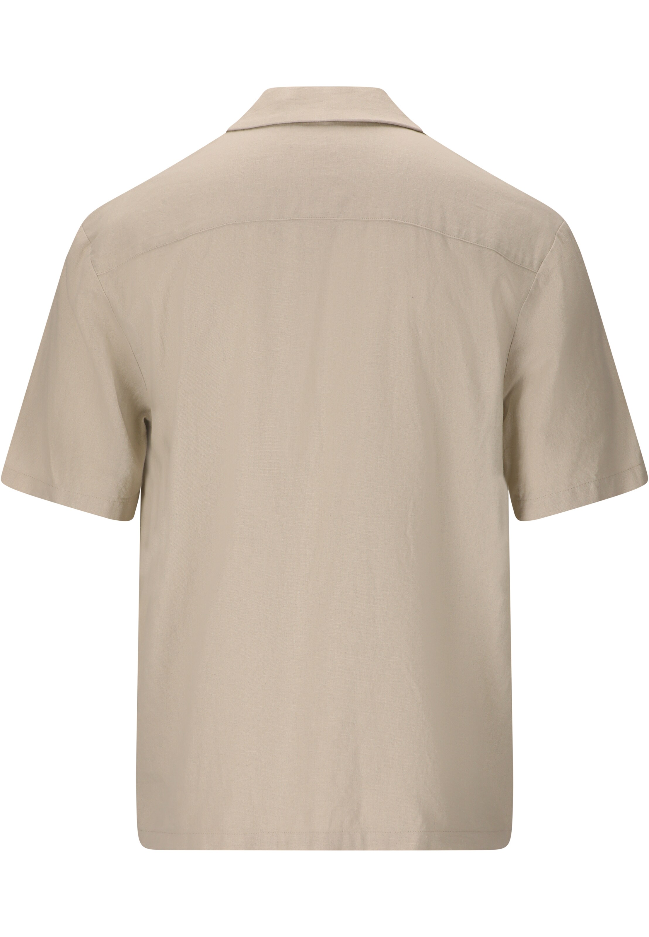 NOU Regular fit Button Up Shirt 'Dalan' in Beige