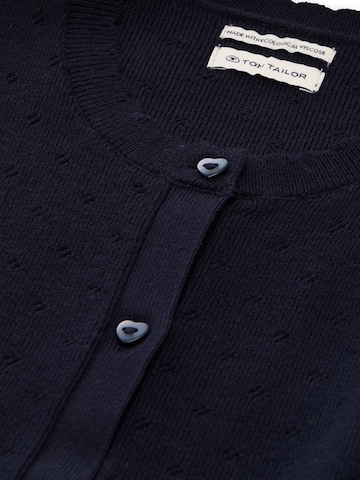 TOM TAILOR Cardigan i blå