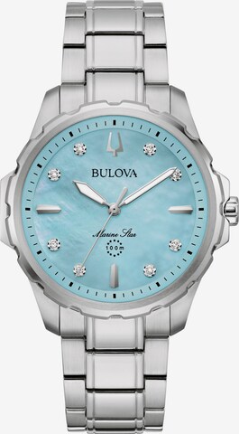 Bulova Analoguhr in Silber: predná strana