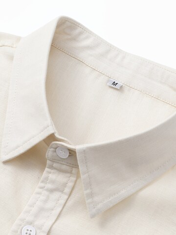ALLTHEMEN Regular Fit Hemd 'Reine'‌‌‌‌‌‌‌ in Beige