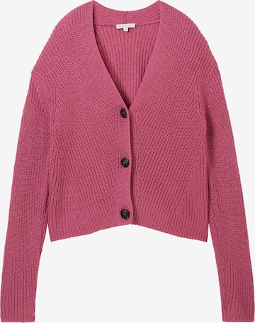 TOM TAILOR Плетена жилетка в розово: отпред