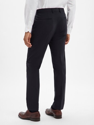 Regular Pantalon à plis 'Leon' BOSS en bleu