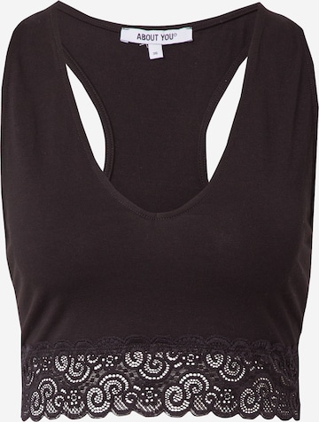 ABOUT YOU Top 'Ester' in Black: front