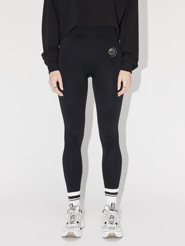 Skinny Pantaloni sport 'Brianne' de la LeGer by Lena Gercke pe negru: față