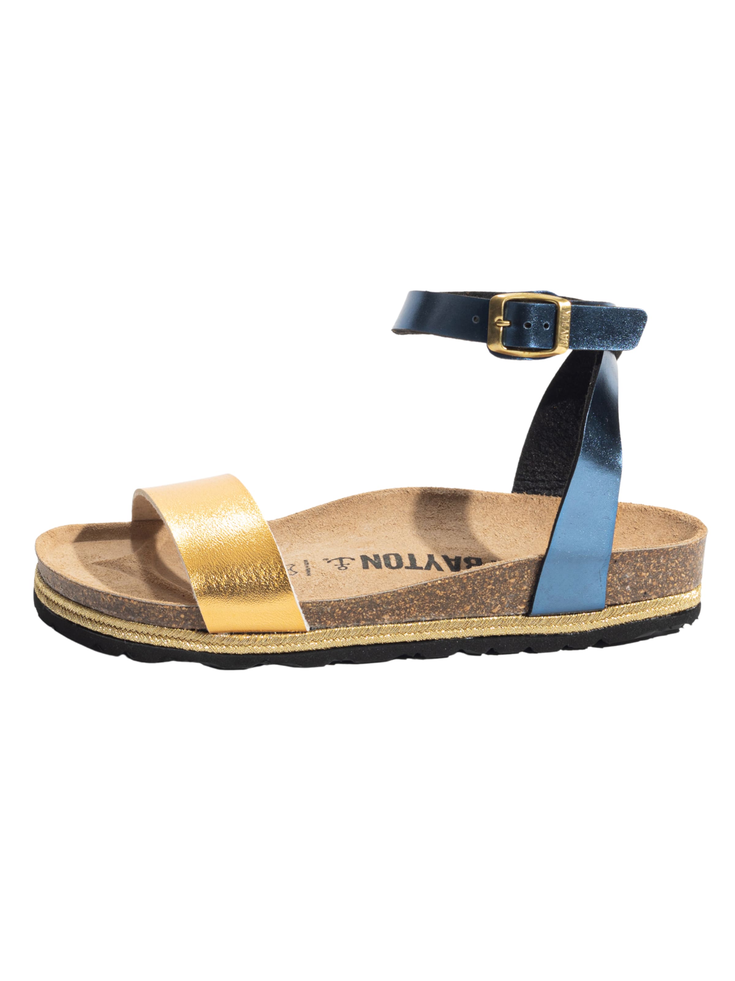 Bayton Sandale 'Jovial' in Blau: Vorderseite