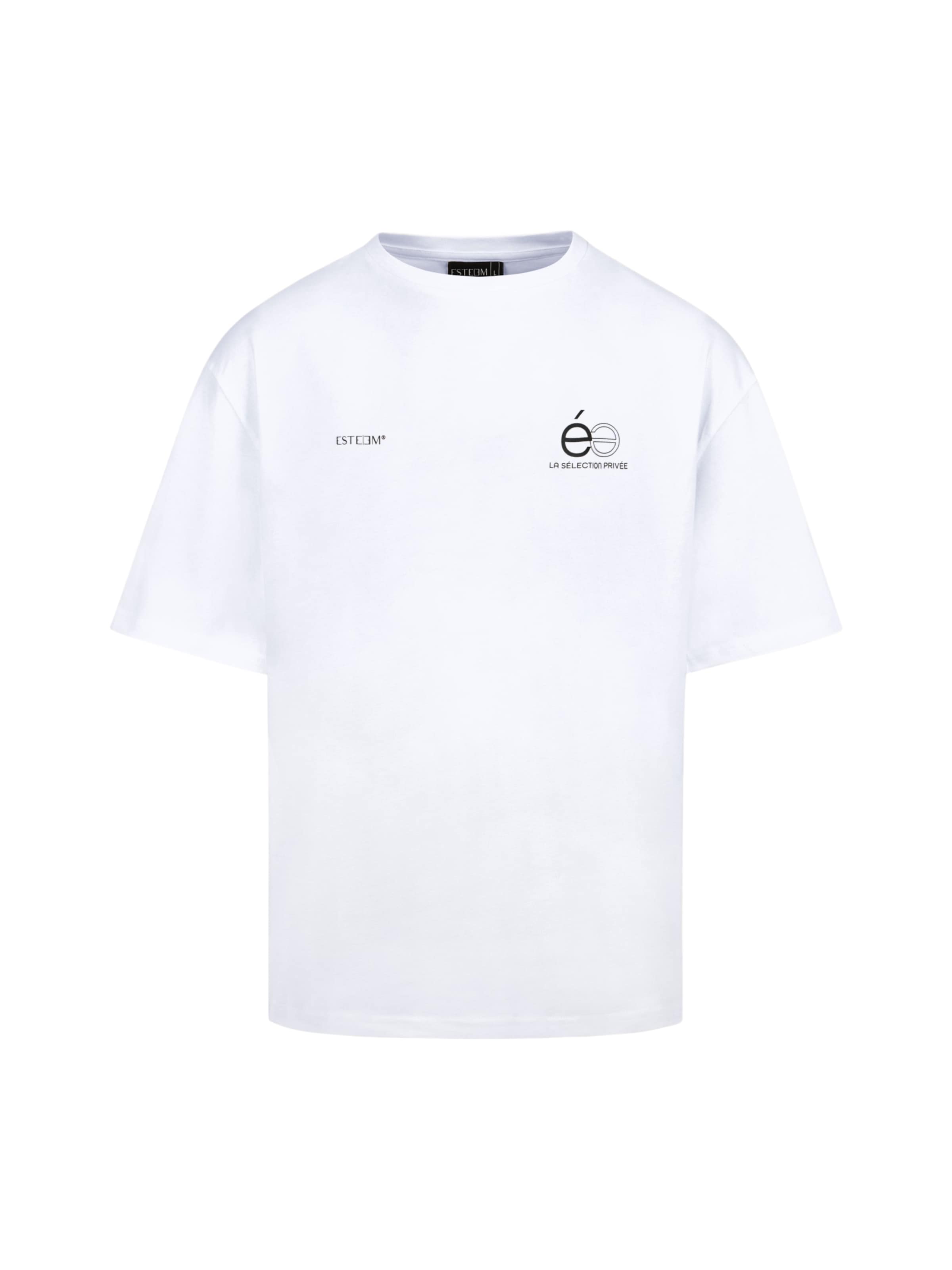 ESTEEM Shirt 'Opposé' in Wit: voorkant