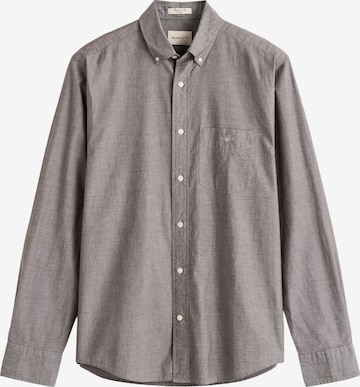 GANT Regular Fit Hemd in Braun: Vorderseite