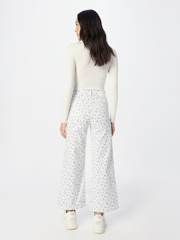 Springfield Wide leg Jeans in White