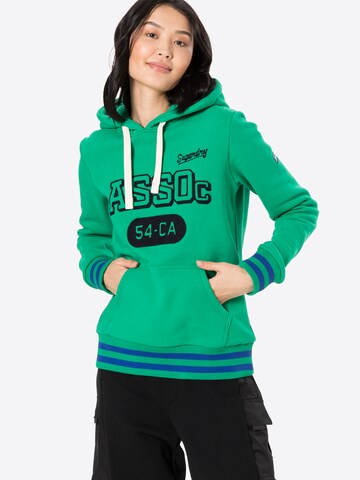 Superdry Sweatshirt 'COLLEGIATE ATHLETIC UNION' in Grün: predná strana