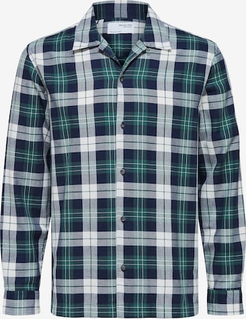 SELECTED HOMME Button Up Shirt 'RESS' in Green: front