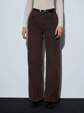 Dilvin Wide leg Pants in Brown