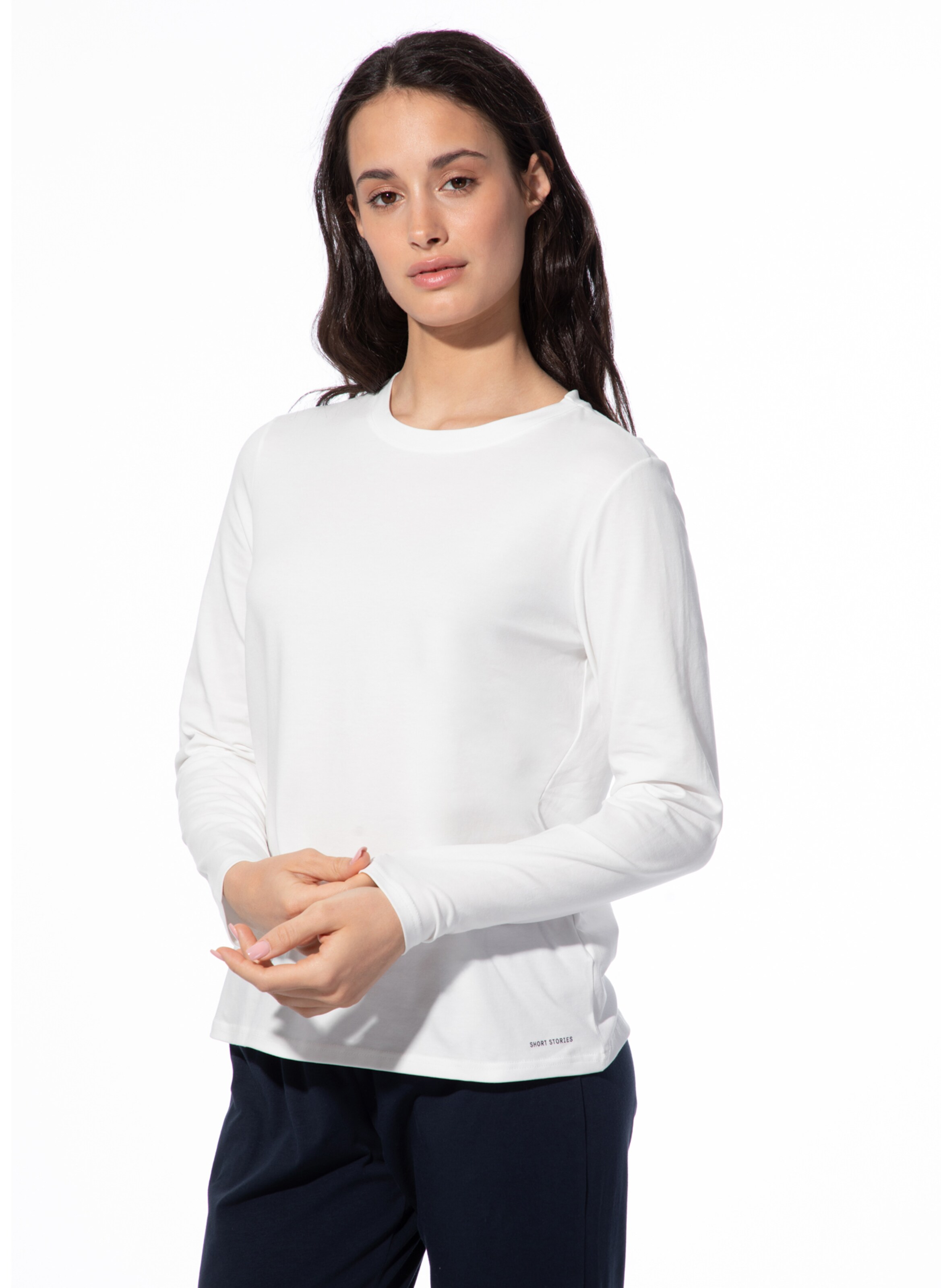 Camicia da notte di Sanetta in bianco: frontale