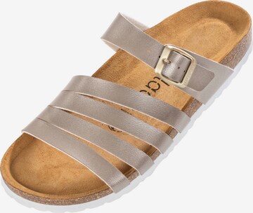 Palado Mules in Grey: front