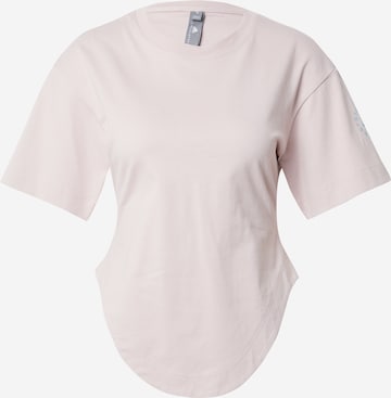 ADIDAS BY STELLA MCCARTNEY Λειτουργικό μπλουζάκι 'Curfed Hem' σε ροζ: μπροστά