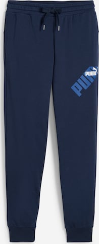 Effilé Pantalon de sport 'POWER' PUMA en bleu : devant