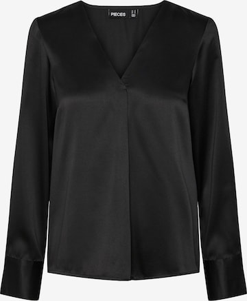 Pieces Tall Blouse 'SILJA' in Zwart: voorkant