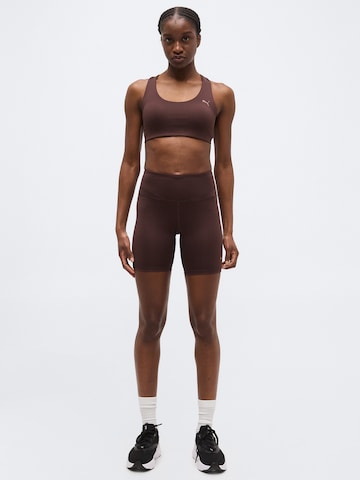 Skinny Pantaloni sport 'PWRSHAPE SUNDAY BLISS' de la PUMA pe maro