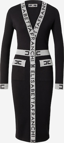Elisabetta Franchi Knitted dress in Black: front