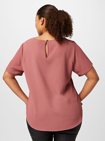 ONLY Carmakoma Bluse 'VICA' in Braun
