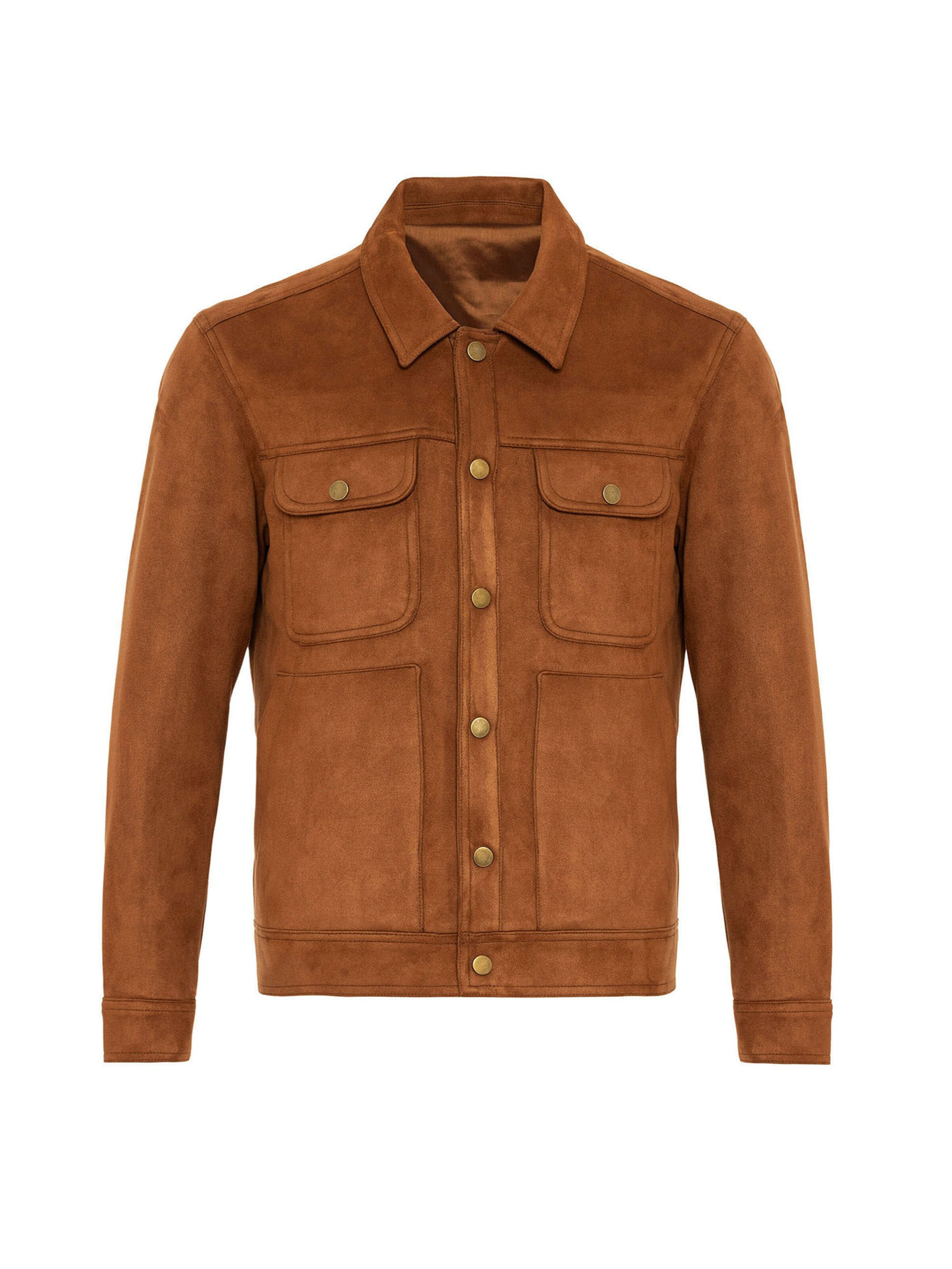 Antioch Φθινοπωρινό και ανοιξιάτικο μπουφάν σε καφέ: μπροστά