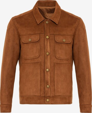 Antioch Between-Season Jacket in Brown: front