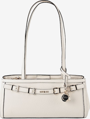 GUESS Schultertasche 'Dovie' in Weiß: Vorderseite