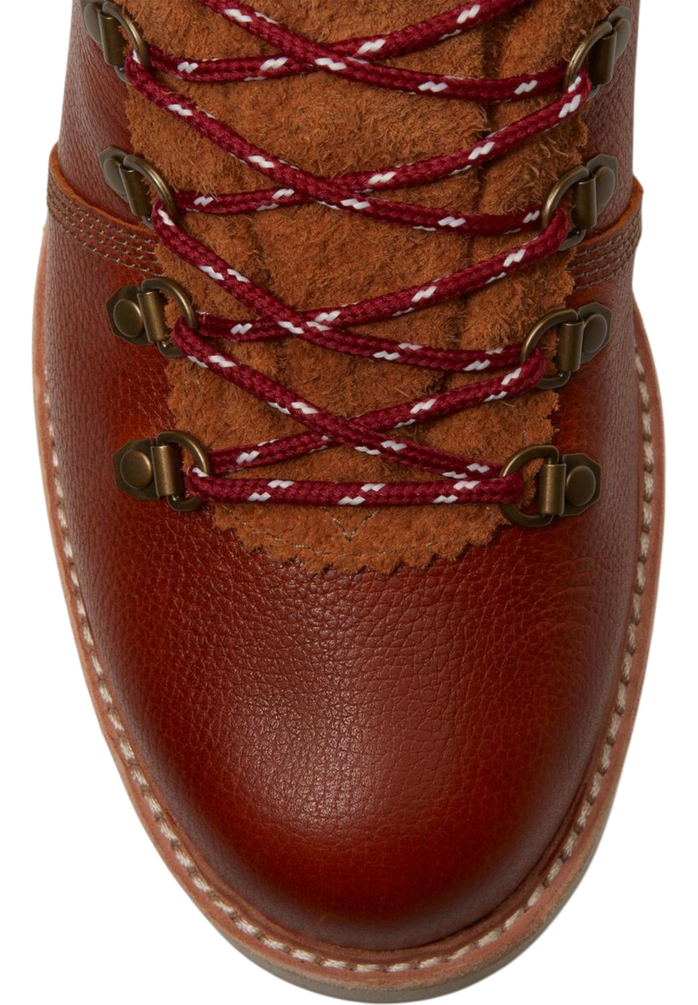 TIMBERLAND Boots med snörning i röd