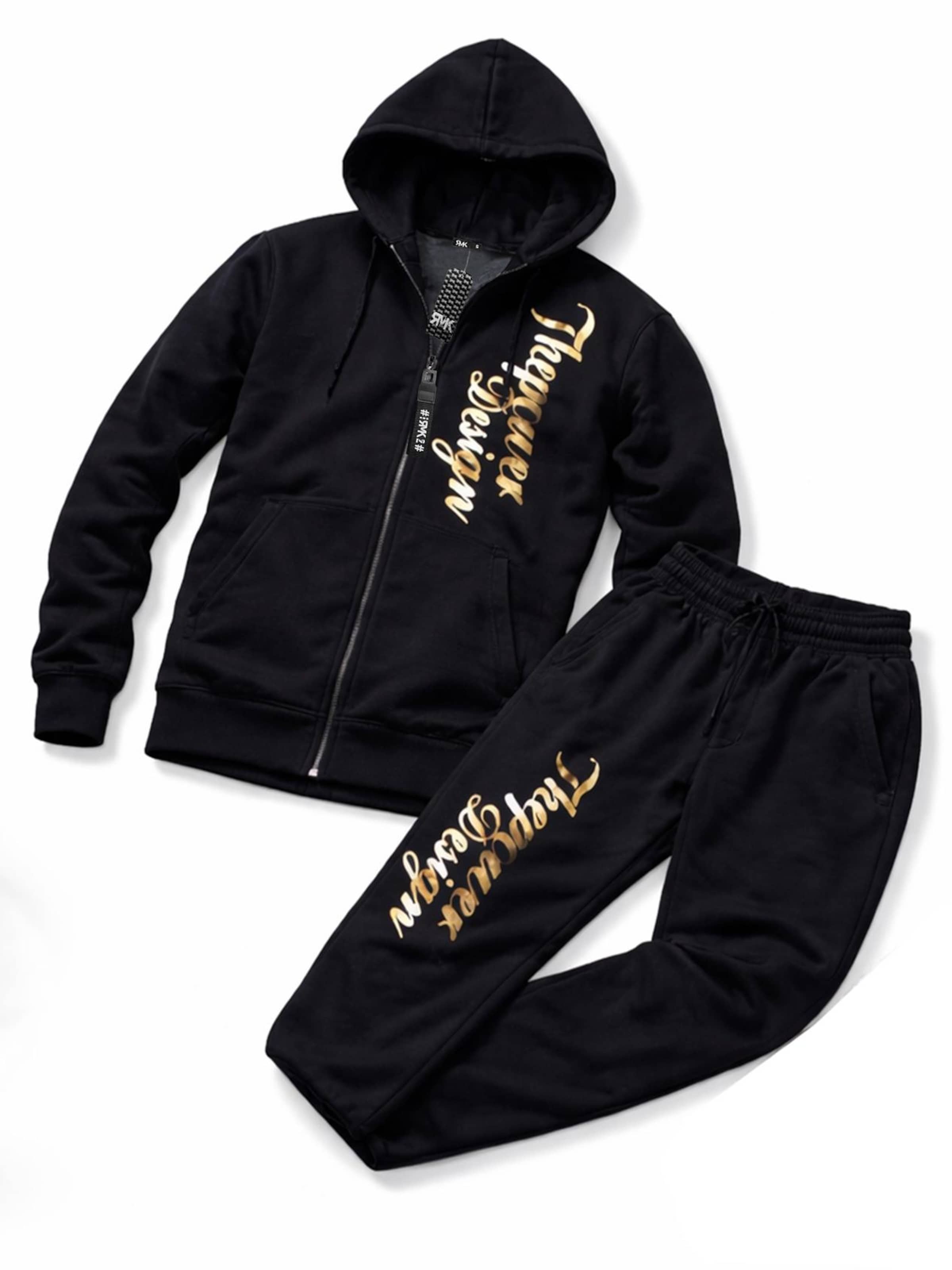RMK Sweatsuit 'The Power Design' in Gold: front