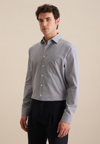 Coupe regular Chemise business SEIDENSTICKER en bleu : devant