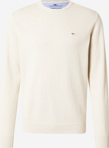 FYNCH-HATTON Пуловер в бяло: отпред