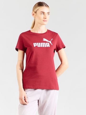 PUMA Funkčné tričko 'ESS No. 1' - Červená: predná strana