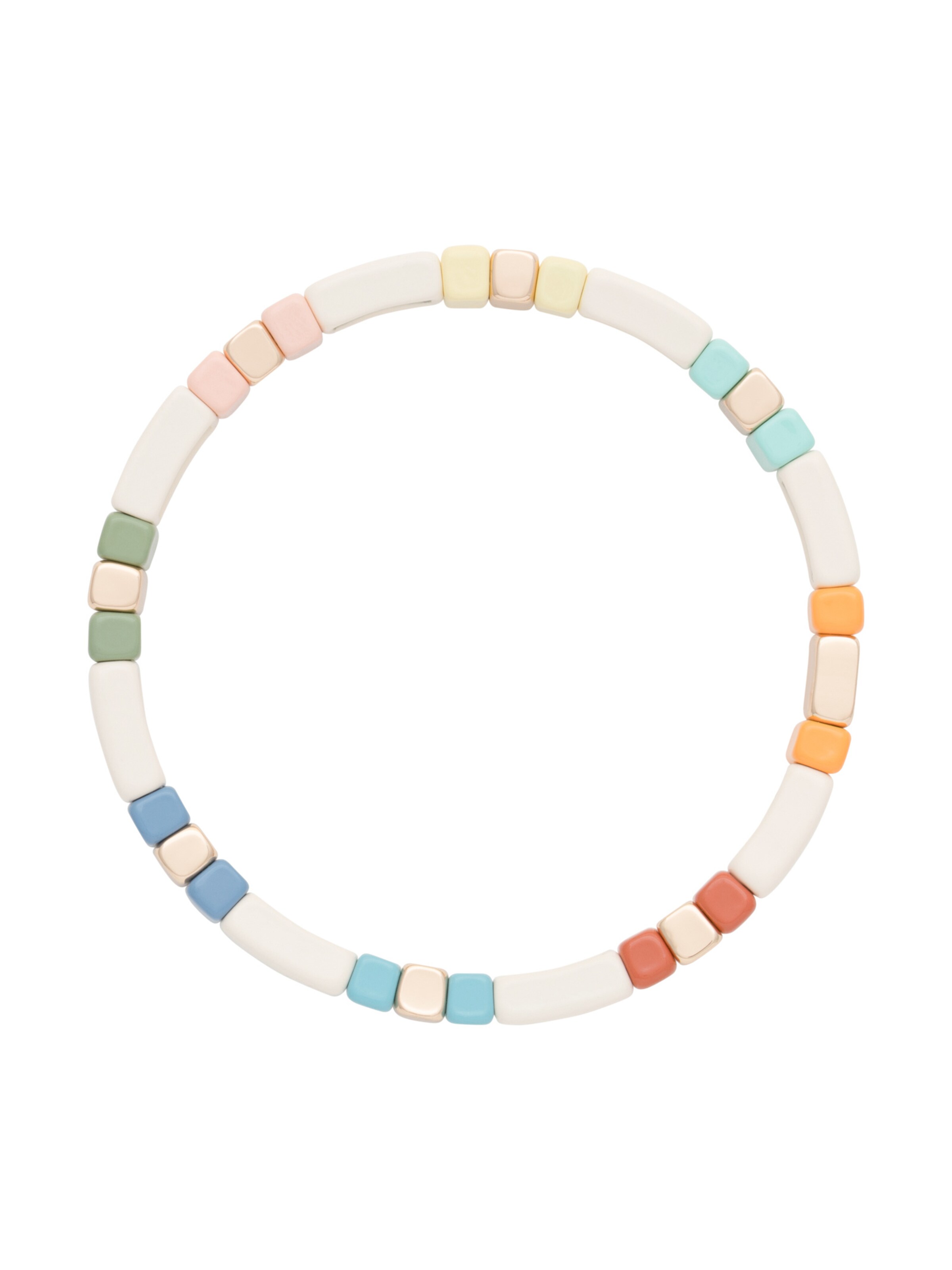 A&C Oslo – Nordic Design Jewellery Bracelet 'Enamel Tiles' in Mixed colours: front