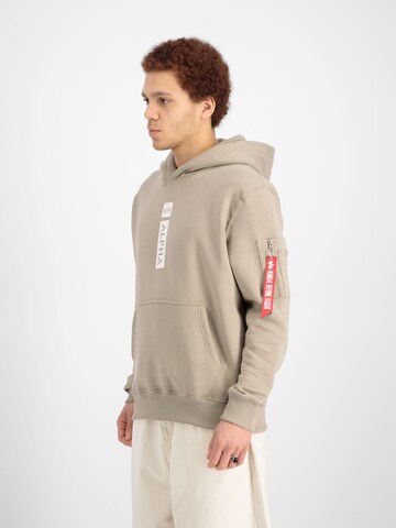 ALPHA INDUSTRIES Sweatshirt 'Alpha PP' in Beige