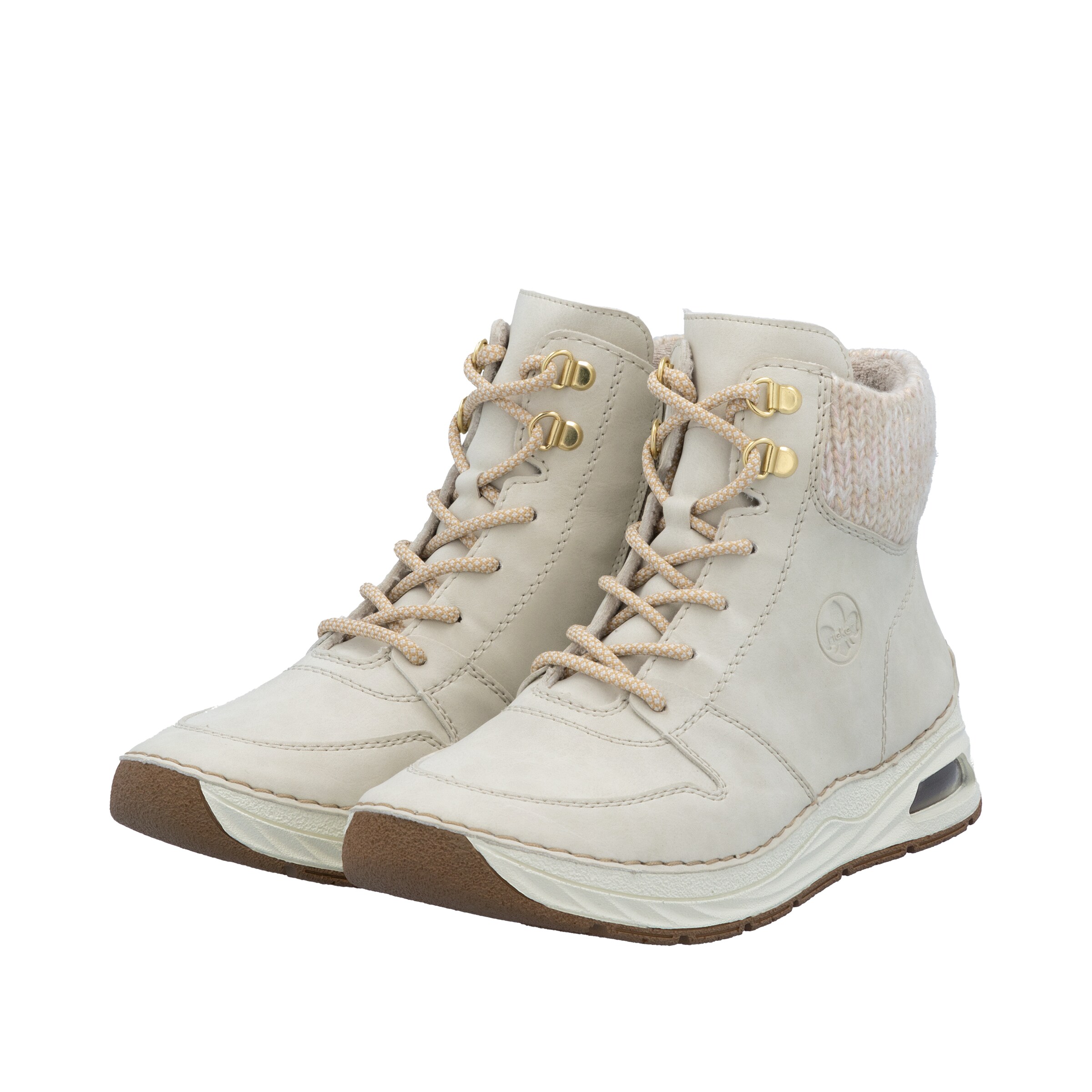 Bottes à lacets Rieker en beige