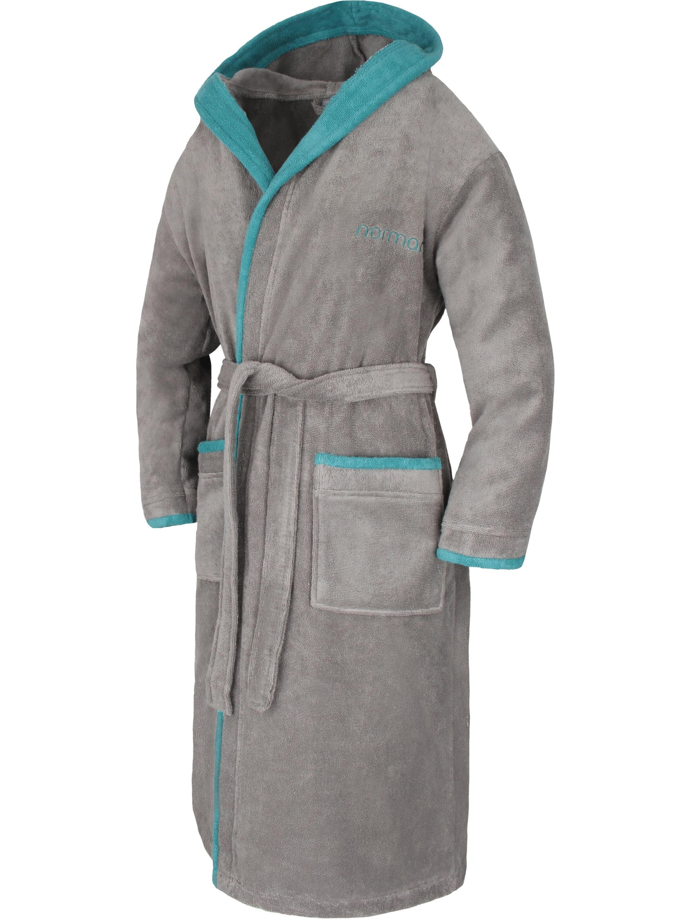 normani Long Bathrobe in Grey
