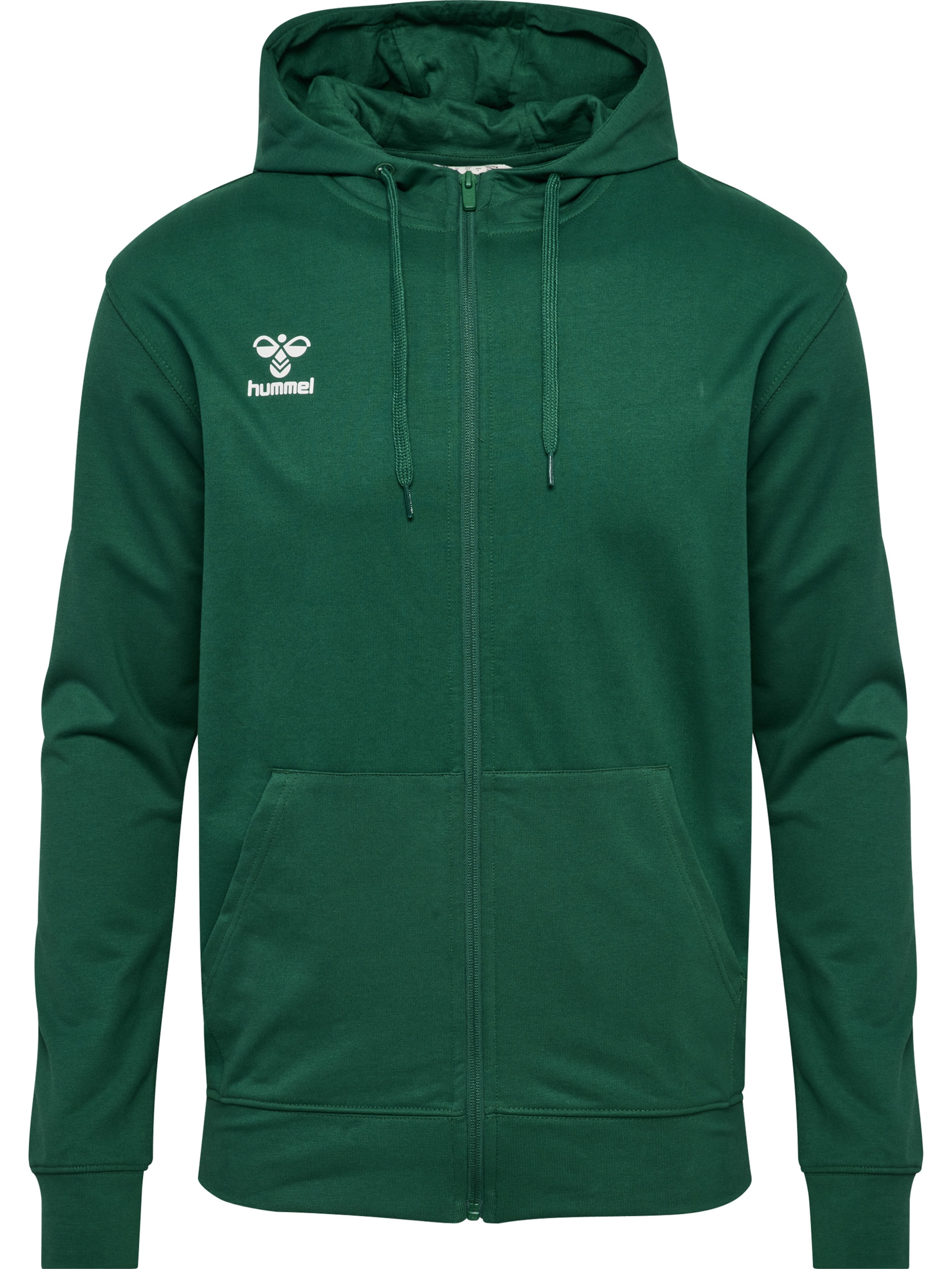 Hummel Sportsweatshirt in Groen: voorkant