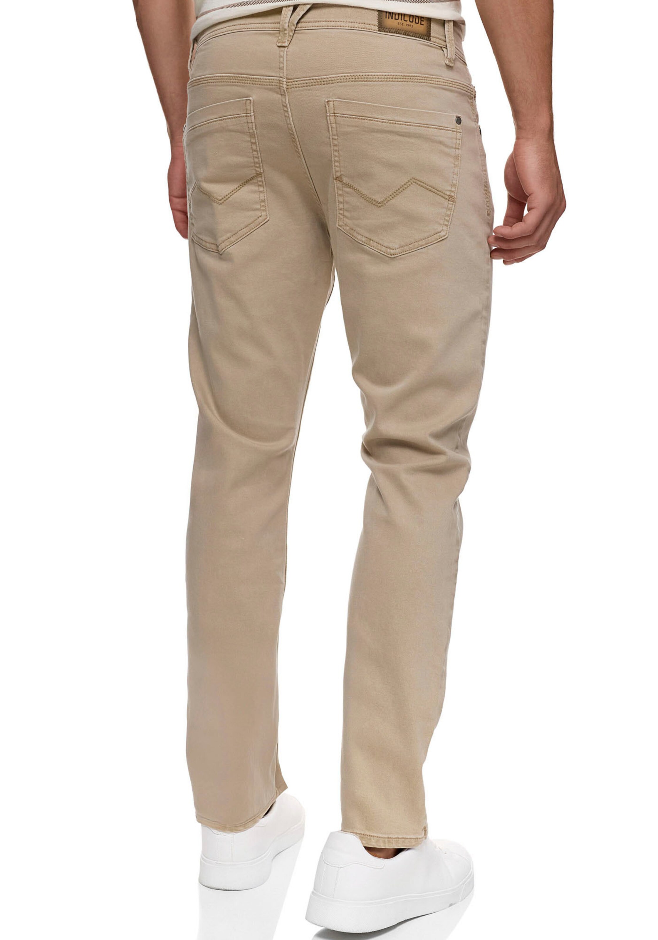 INDICODE JEANS Regular Hose in Beige