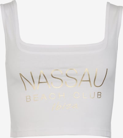 NASSAU Beach Club Top ' NB22001 ' in gold / weiß, Produktansicht